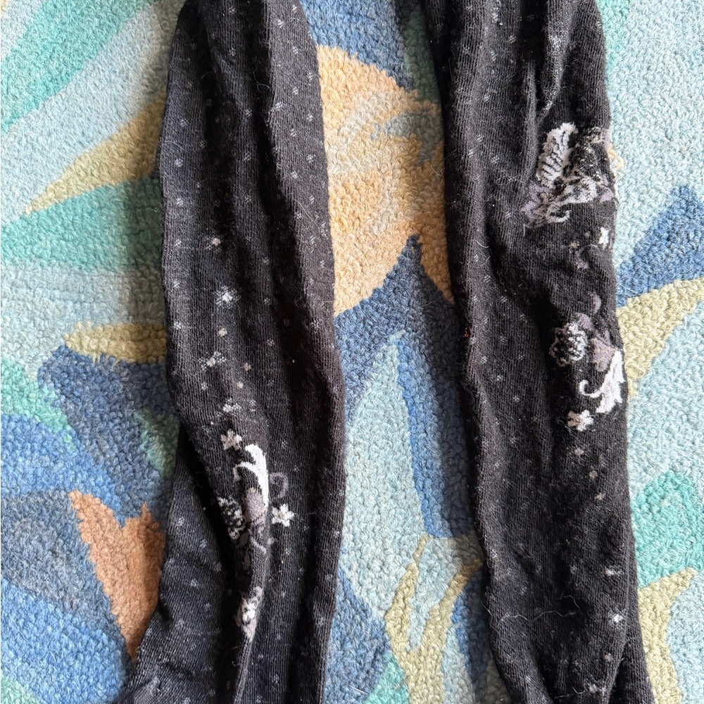 Smartwool Charcoal Patterned Tights size medium - Picture 2 of 5